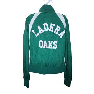 Vintage 80s Speedo Zip Up Track Jacket Womens Size M Green NEW Deadstock